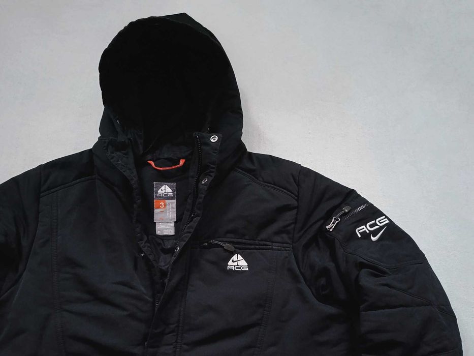 Nike ACG Extreme Winter Couche Jacket Mens Hooded Parka Full Black