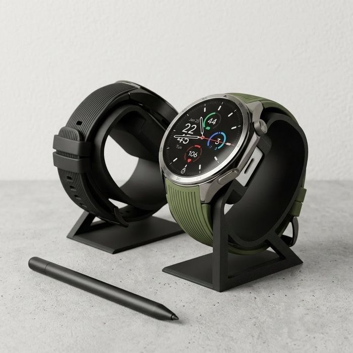 Czarna stacja ładująca do zegarka OnePlus Watch 3