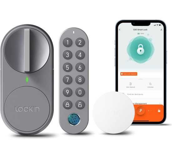 Розумний дверний замок Lockin G30 Pro, керуванням через Wi-Fi,