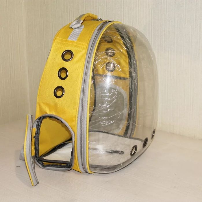 Рюкзак-переноска для котів невеликих собак прозорий панорамний тварин