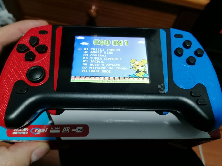 Consola de Jogos Portátil Retro 3.5” – Estilo Nostálgico – Azul