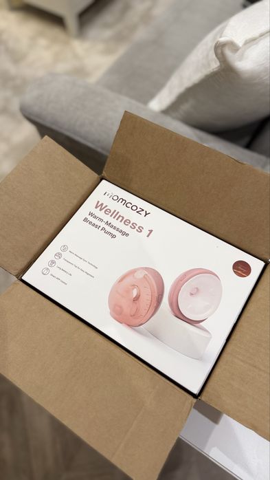 Momcozy Wellness 1 Laktator Muszlowy z Funkcją Podgrzewania i Masażu - W1