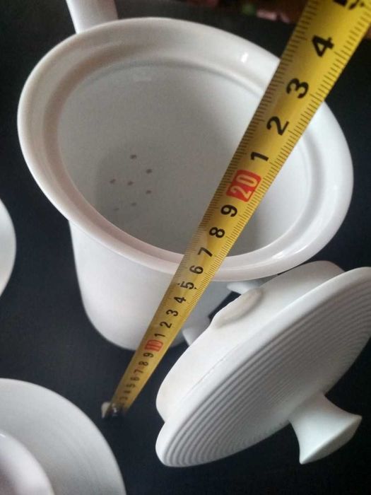 Zestaw kawowy Saba 6-osobowy - biały matowy