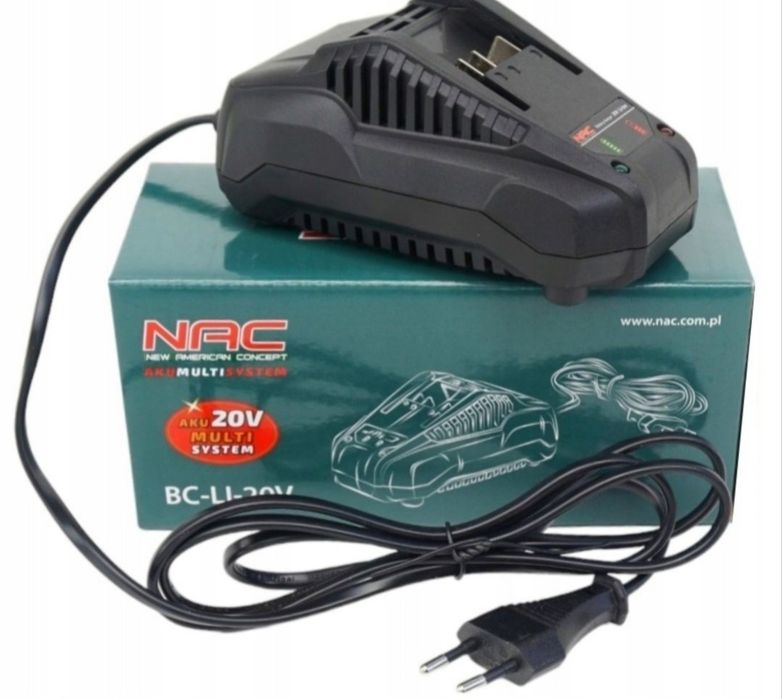 2 szt ŁADOWARKA NAC  BC-LI-20V Li-Ion,AkuMultiSystem, Parkside x20V