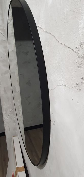 Excellent Virro lustro okrągłe 80 cm czarny mat