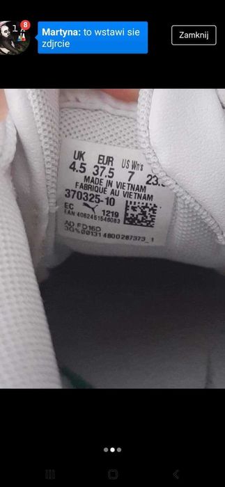 Buty puma dla dziewczynki