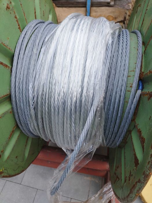Lina stalowa 10mm 4,5 tony splot 7x19 OCYNK dostępne inne 8mm 7mm