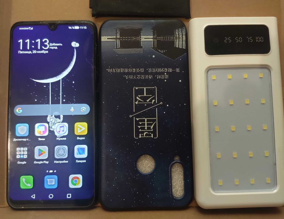 СМАРТФОН 4/128 гб тройная камера 48 МП стоит новая батарея + ПОВЕРБАНК