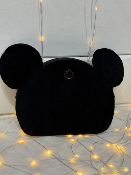 Myszka Miki organizer welur do Obag moon light pasek guziki