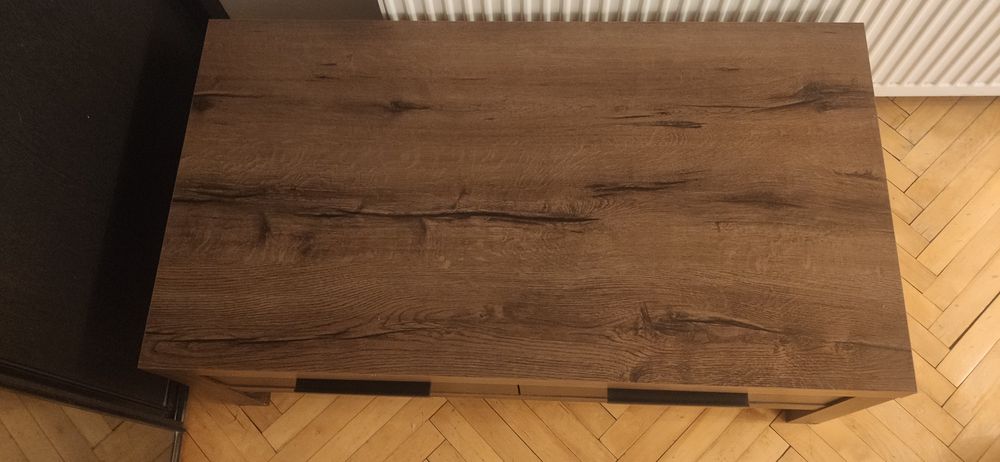 Ława Balin 110x60 z szufladami dąb monastery/dąb czarny