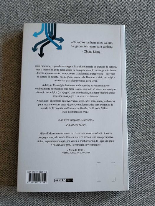 Livro "A arte da estratégia" de David McAdams