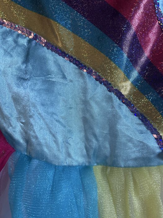 Strój sukienka tęczowa jednorożec 5-7 lat