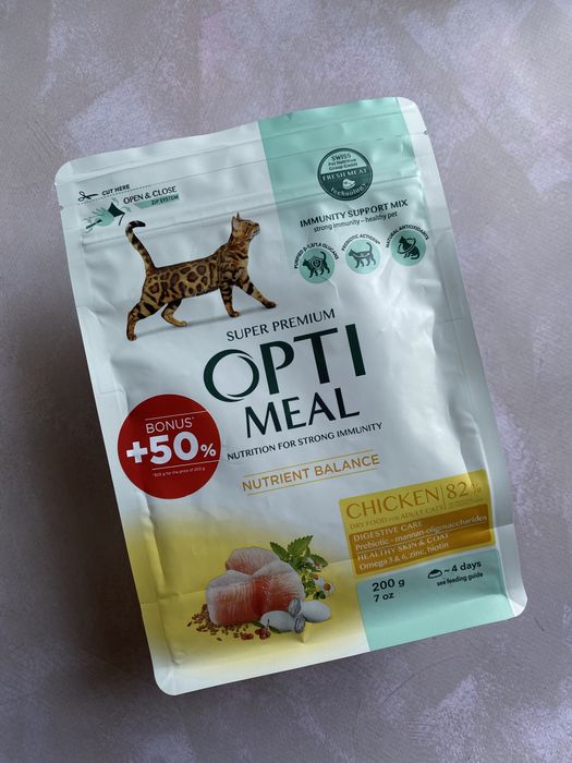 Акція! Сухий корм для котів Optimeal