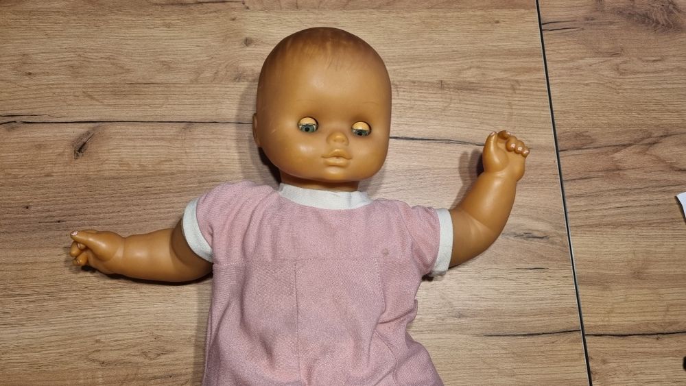 Lalka bobas PRL, Vintage, stara lalka 38 lat