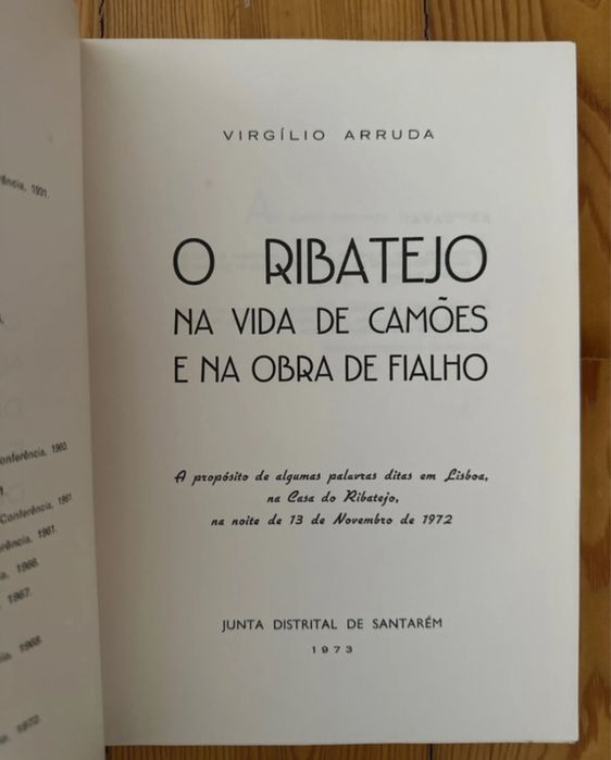 Livro “o Ribatejo na vida de Camoes e na obra de Fialho”