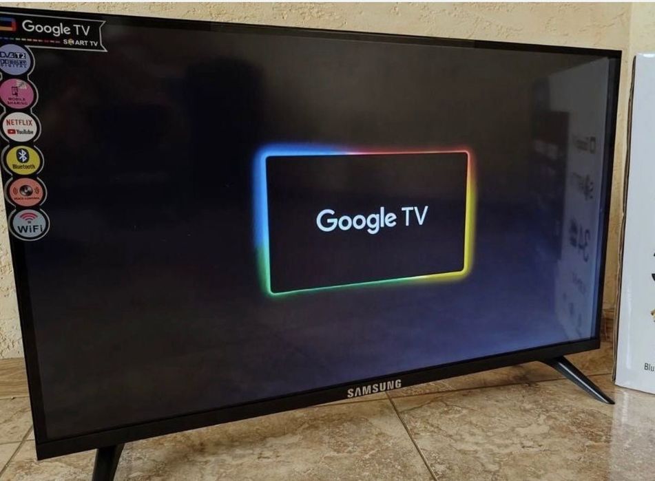 Новые Безрамочные телевизоры 2025 год Samsung 45 Google TV смарт WIFI