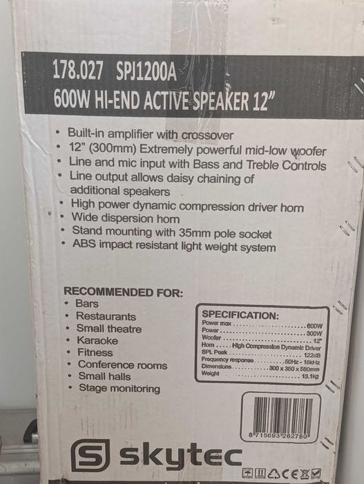 Conjunto Mesa de Som + Colunas de som