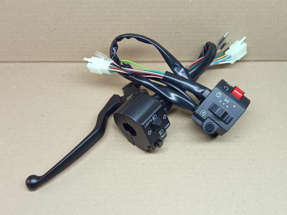 Блоки кнопок керма мото (пара) +важіль зчеплення