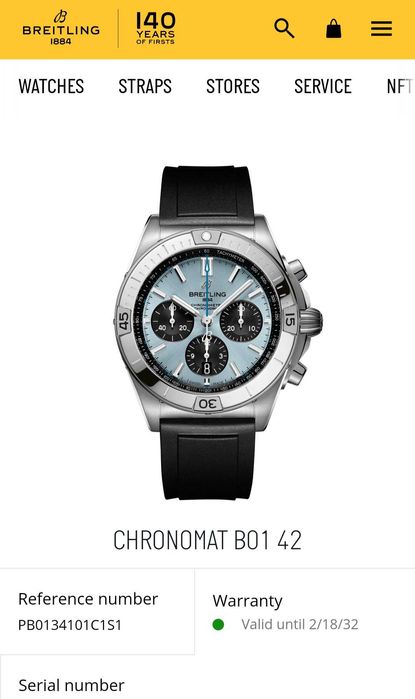Breitling Chronomat B01 Chronograph 42 Stal-Platyna /  2024