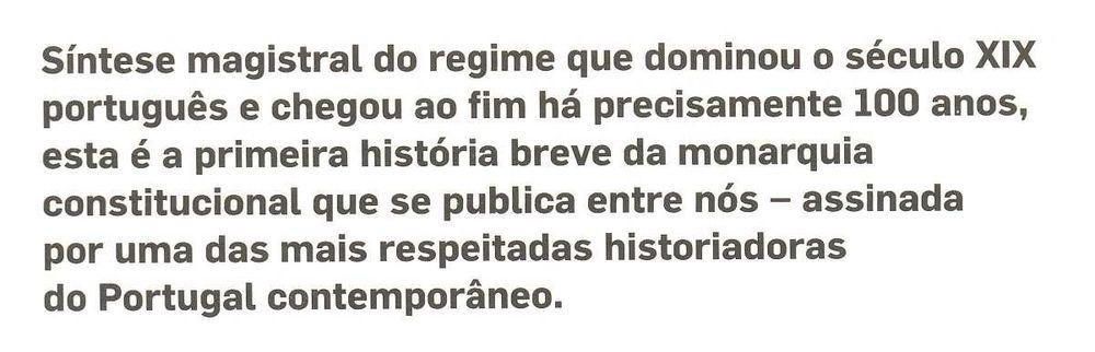 Monarquia Constitucional de Maria de Fátima Bonifácio [Portes Grátis]