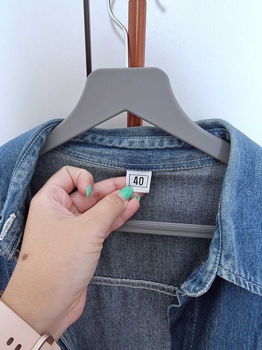 Camisa estilo ganga 100% algodão, tamanho 40