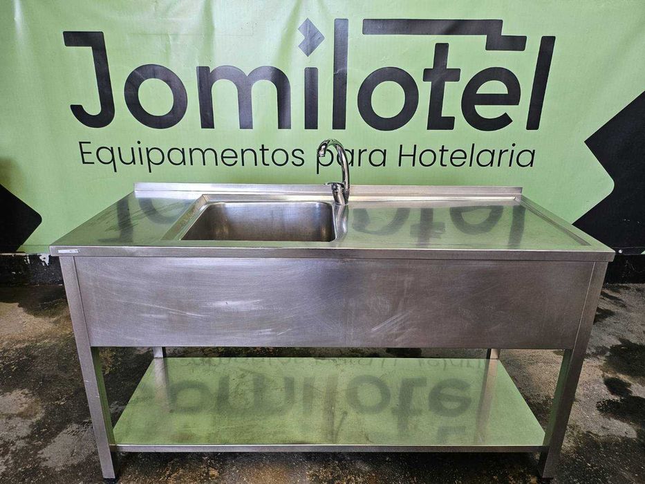 Bancadas em inox com lava loiça - novas e usadas