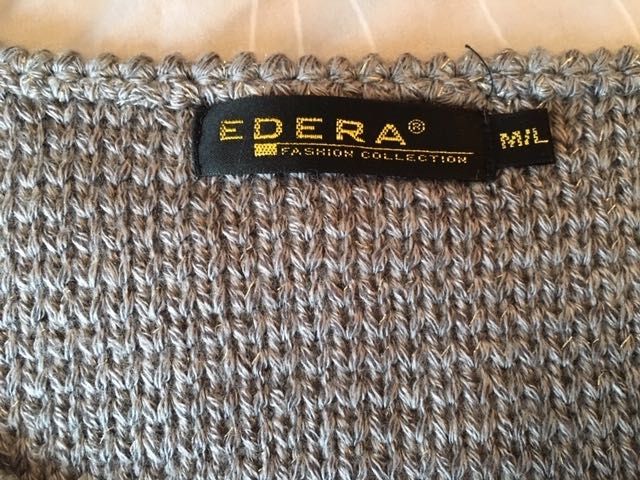 Camisola Cinza M/L NOVA - Super Preço