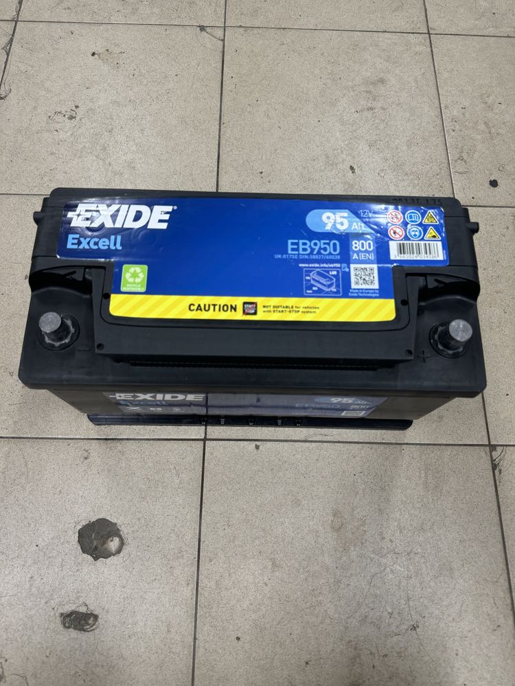 Аккумулятор EXIDE EXCELL 6СТ- 95Ah 800А EB950: 3 000 грн ...
