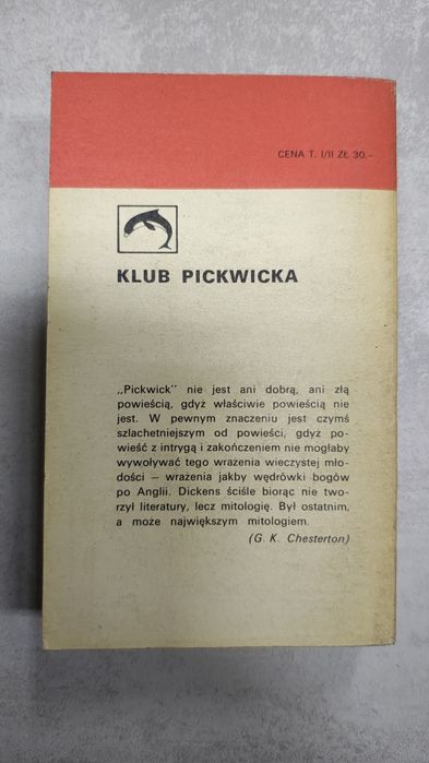 Klub Pickwicka 1. Karol Dickens