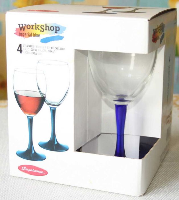Бокалы для вина набор 4 шт новіе в упаковке