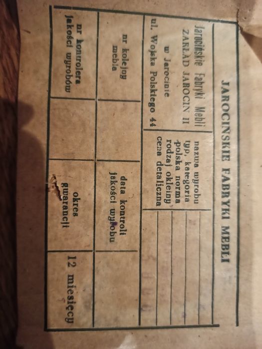 Gazetownik, stolik, drewno, prl