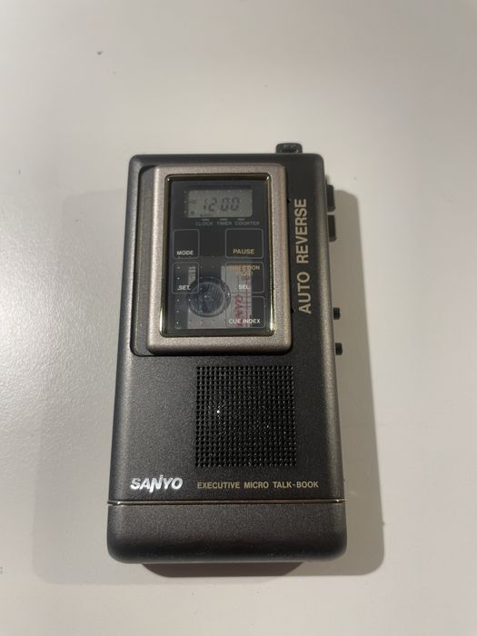 SANYO tcr6200 ss Ultra Compact microcassete gravador metálico