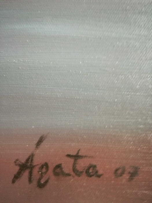 Ágata pintura a óleo sobre tela