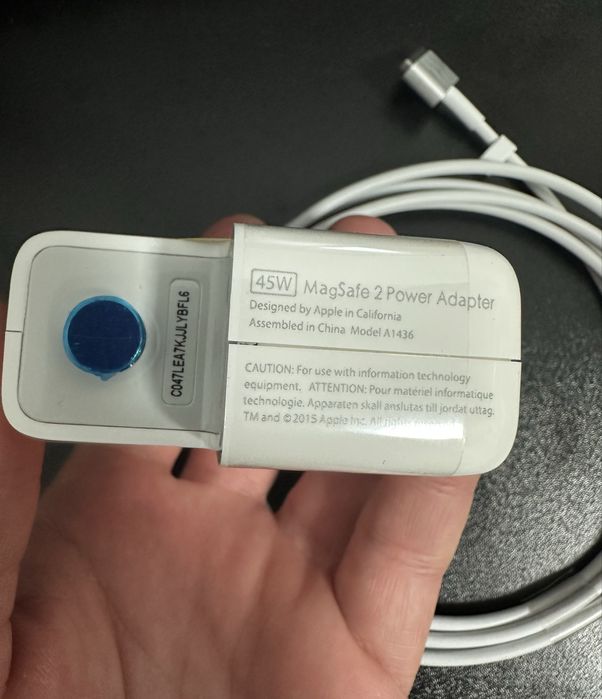 Зарядний пристрій Apple MagSafe 2 45W (A1436)