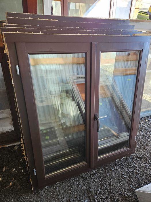 OKNA Drewniane Sosnowe Dwuskrzydłowe 110x120cm 5 sztuk okno