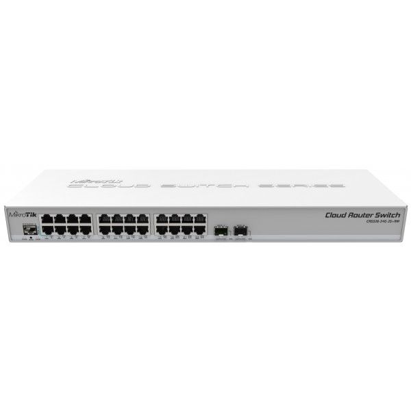 Mikrotik CRS326-24G-2S+RM комутатор мережевий (Switch) 24 порти 2x SFP+ L3
