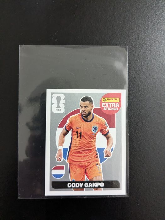 Cody Gakpo Prata Extra Stiker Cromos Mundial 2026