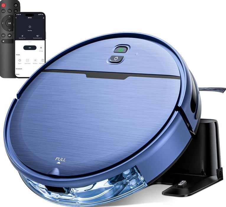 Robot odkurzający i mopujący, 2 w 1, z Wi-Fi/aplikacją, inteligentny robot odkurzający