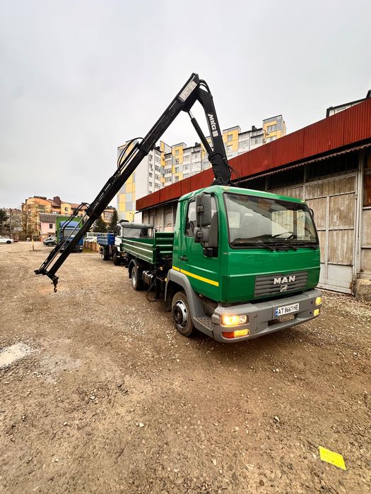 Кран маніпулятор самоскид man