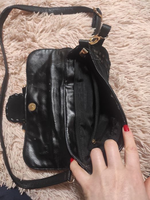 Сумка Клатч Чорна, замш