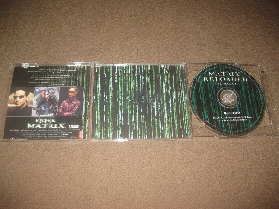 CD Duplo da Banda Sonora (OST) do filme "The Matrix Reloaded"