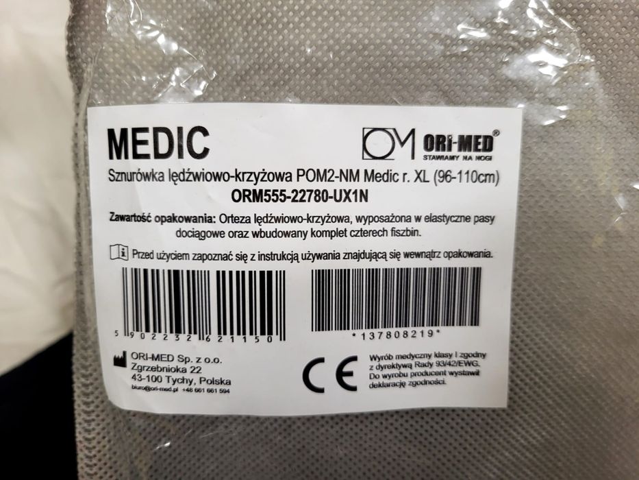 Orteza lędźwiowo krzyżowa XL ORI-MED