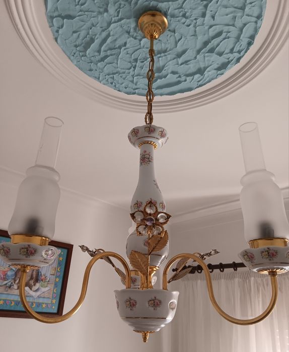 Candeeiro louça excelente estado