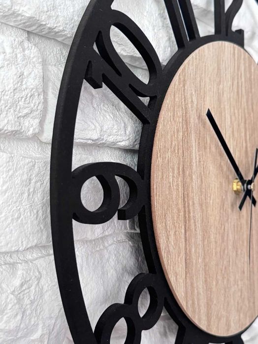 Zegar Ścienny DAKOTA 40 cm Nowoczesny Dąb Sonoma