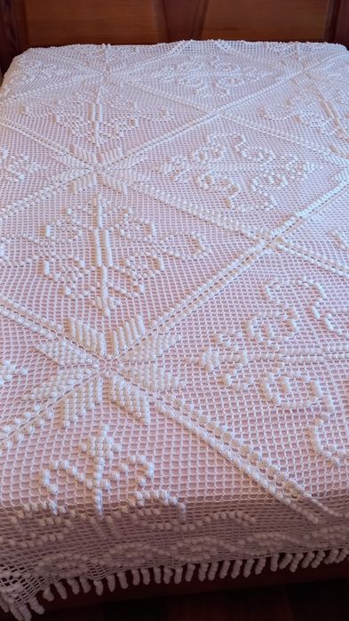 Colcha de renda cama casal ou solteiro