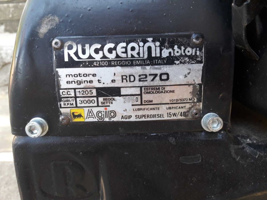 Двигун Ruggerini (Руджеріні) RD 270 (Італія)