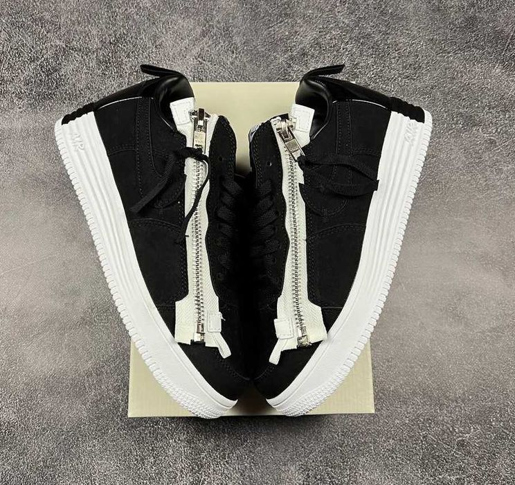 !WOW! Кросівки Nike Lunar Force 1 Low Acronym Black White | кроссовки форс лунар