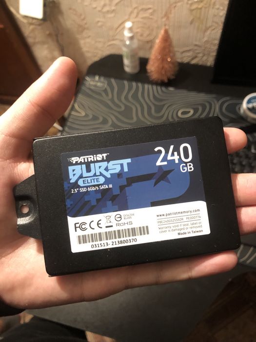 SSD-диск Patriot Burst Elite 3D NAND TLC 240GB 2.5" (PBE240GS25SSDR)
