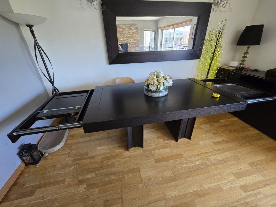 Mesa de jantar extensível nos 2 topos