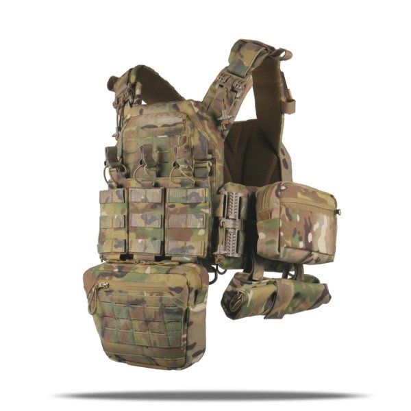 Комплект Kiborg Плитоноска GU gen.2 + 8 підсумків Мультикам